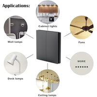 Interrupteur mural cinétique intelligent auto-alimenté étanche de haute qualité 10A pas de câblage pas de batterie interrupteur d'éclairage Standard UK/EU RF433