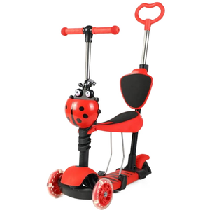 Patineta Plegable para Niños, Sistema de Pedales Tres en Uno, Diseño Giratorio de Tres Ruedas, Altura Ajustable, Modo de Operación con Empuje - Product Image 4