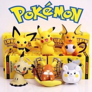 CHXU Officiel Figurine Pokémon Série Attaque Puissante Mignonne <span class=keywords><strong>Pikachu</strong></span> Faite à la Main Modèle de Poupée Décoration de Bureau et de Voiture - Product Image 2