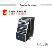 APC026 prix d'usine stockage de maquillage en aluminium personnalisé mobile Dj Flight Case avec mousse