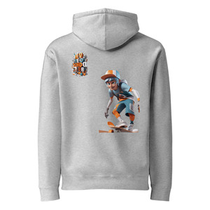 Felpa con Cappuccio Unisex Heavyweight IND4000 di Independent Trading Co. - Grigio Chiaro XL 100% Cotone Anti-Piega - Product Image 3