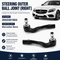 Giunto Sferico Esterno Affidabile per Sterzo, Componente Telaio Destro per Mercedes Benz, Alta Prestazione di Tenuta, OE 2043301003