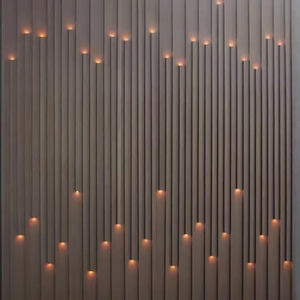 Pannello Murale in PVC WPC con Striscia LED <span class=keywords><strong>per</strong></span> Decorazione Pareti, Produzione di Fabbrica - Product Image 2