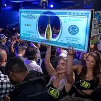 Tablero de letras de venta superior personalizado Pantalla de botella LED presentador de botella de champán LED glorificador de botella para evento de fiesta de club nocturno