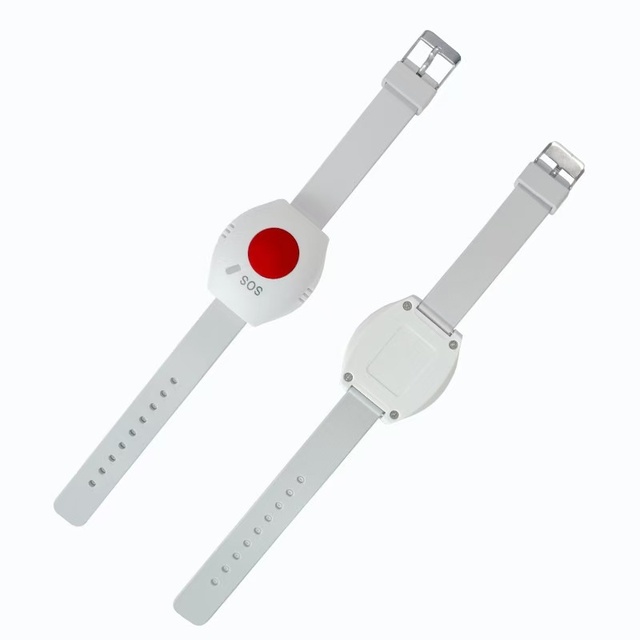 RF 433MHz GPRS ABS Panic SOS Emergency Bracelet Security Alarm System Watch for Elderly Personal Safety