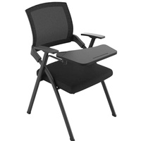Chaise de bureau moderne bon marché en gros chaise de salle de conférence pliante en tissu bureau de formation d'apprentissage avec tableau d'écriture