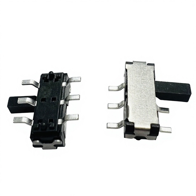 JLC Micro Slide Switches MS22D18D-G2G3G4 2P2T SMD 6pin 2position Mini Side Handle Copper 12V 50mA
