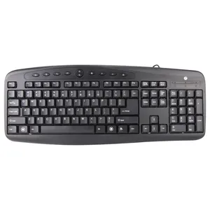 Hardware manufacturer USB wired standard computer multimedia keyboard with hot keys