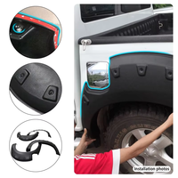 4x4 Auto accessoires voiture passage de roue garde-boue fusées sourcil ABS finition mate adapté pour Nissan Navara D40 2008-2014