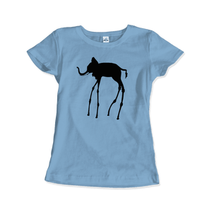 T-shirt in jersey di cotone 100% con schizzo dell'elefante di Salvador Dali - Product Image 4