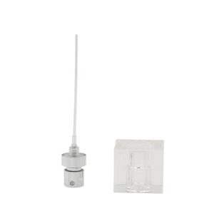 玻璃100毫升香水瓶透明，配有银色喷雾器和塑料盖丝网印刷，看起来像红色化妆品 - Product Image 6