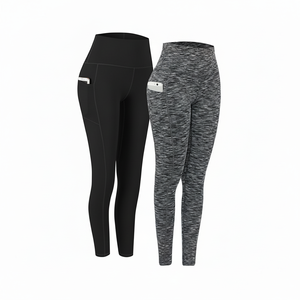 Personalizado de poliéster Spandex Fitness alta cintura trasero forma de las mujeres gimnasio Yoga pantalones Leggings para las mujeres - Product Image 1