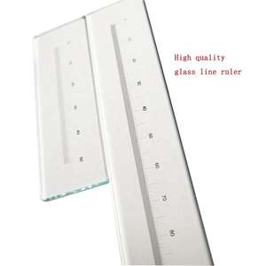 Règle linéaire en verre de mesure de précision règle de classement en verre optique pour <span class=keywords><strong>microscope</strong></span> règle en verre standard - Product Image 1