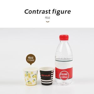 Gobelet en carton kraft jetable de 4 oz pour boissons chaudes et froides, respectueux de l'environnement - Product Image 3