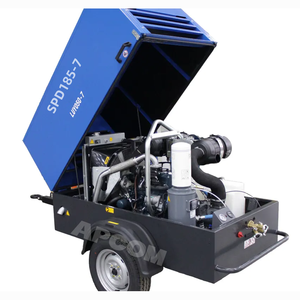 Two Stage Oil Cooled High Pressure Diesel <b>Screw</b> Air Compressor 30bar 40bar For Mining Blasting Deep Water Well Drilling Rig - Product Image 6