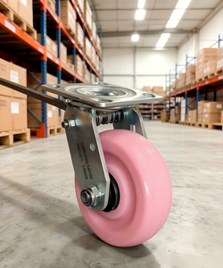 Roue pivotante auto-centrante de moyenne capacité pour chariot logistique et chariot de transfert logistique - Product Image 3