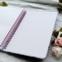 Página en blanco Decorativo Tapa dura Recargable Barato Bordado personalizado Arco Iris Cuaderno de escuela primaria