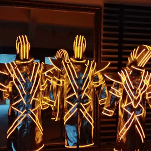 Đầy đủ màu sắc LED dạ quang trang phục/kính/Robot costumewomens & Mens cho - Product Image 2