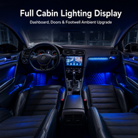 Kit d'éclairage d'ambiance LED KYNCHOx pour voiture, 12V, garantie 1 an, bande décorative intérieure pour Golf 7 7.5 d'usine