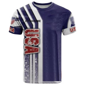 2026年世界足球比赛球迷支持者服装定制徽标超大号100%涤纶运动杯休闲短款足球衫 - Product Image 2