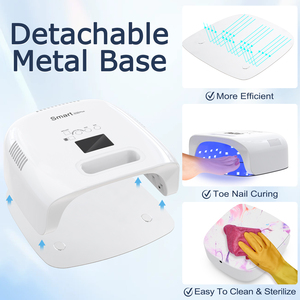 Có Thể Sạc Lại Không Dây Tốt Nhất UV Ba Lan Đèn 60W Max 42Pcs LED Beed Nail UV Chữa Đèn Máy Sấy Với Nhiệt Độ Thấp Chế Độ - Product Image 4