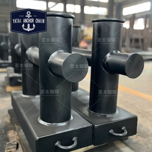 โซ่ยึดเรือยี่ห้อ Yatai แบบ Double Cross Bollard ทำจากเหล็ก สำหรับจอดเรือ - Product Image 2