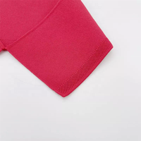 Col en tricot côtelé jacquard unisexe en polyester écologique, épaisseur 1,5 mm