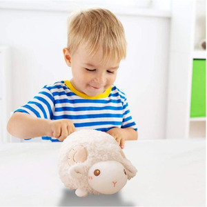 Peluche <span class=keywords><strong>mouton</strong></span> bébé adorable OEM 8595 personnalisée avec corps rond et visage mignon, poupées animales douces pour enfant, compagnon de sommeil - Product Image 4