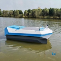 Bateau électrique sans pilote à faible consommation d'énergie, navigation autonome, retour automatique, 48V, pour le nettoyage des débris dans les étangs industriels