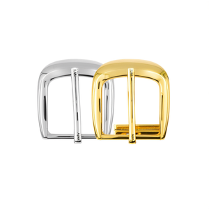 Fibbia per cintura ILAN 3,0 cm placcata argento e oro per cinture in pelle - Product Image 1