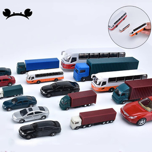Miniature 1:50 1:75 1:100 1:150 1:200 Modèle Voitures Camions En Plastique Bus DIY Projets De Construction pour Architectural Table De Sable - Product Image 4