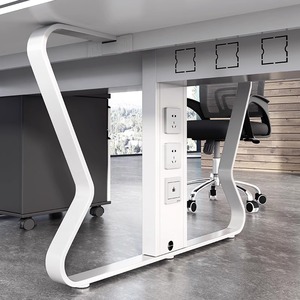 <span class=keywords><strong>Module</strong></span> <span class=keywords><strong>de</strong></span> poste <span class=keywords><strong>de</strong></span> travail en grappe <span class=keywords><strong>de</strong></span> bureaux pour 4 personnes au design moderne - Product Image 6