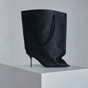 <span class=keywords><strong>Bottes</strong></span> mi-mollet à bout pointu pour femmes en <span class=keywords><strong>gros</strong></span>, <span class=keywords><strong>bottes</strong></span> <span class=keywords><strong>hautes</strong></span> jusqu'au genou, <span class=keywords><strong>bottes</strong></span> à talons fins et larges, avec poignée - Product Image 6