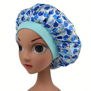 Bonnet en Soie Imprimée pour Filles, Bonnet de Nuit en Satin pour Bébé, Bandeaux pour Cheveux, Bonnets de Sommeil pour Enfants avec Bande Élastique Large, Cadeau Promotionnel - Product Image 1