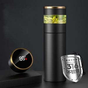 Custom LOGO Smart Water Bottle 316 Stainless Steel Thermos Tumbler Digital Vacuum Flasks with LED <b>Temperature</b> Display Add Logo - Product Image 2