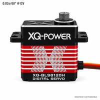 Moteurs Servo à Vendre XQ-POWER XQ-BLS8120H 20KG 12V Brushless Étanche Boîtier Aluminium Engrenage Métallique pour UAV VTOL Vente en Gros
