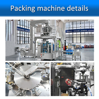 Machine d'emballage entièrement automatique pour liquides alimentaires et café en sachets préformés, remplissage, scellage et emballage de sachets Doypack en papier/plastique avec moteur
