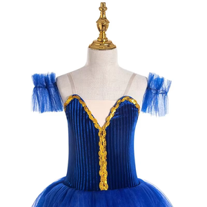 Vestido de Ballet <span class=keywords><strong>Blanco</strong></span>, Traje de Ballet Romántico Largo, Tutú para Ballet El Lago de los Cisnes, Disfraz de Bailarina para Niñas y Mujeres - Product Image 4