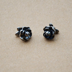 Antique Silver Flower Beads Double Sided Floral <b>Spacer</b> For Jewelry Making DIY Accessories Metal Beads Z092 - Product Image 3