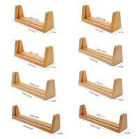 Base de cadre photo en bois massif en U pour chambre à coucher avec lampe centrale, plusieurs tailles, design moderne, LED à intensité variable, vente en gros