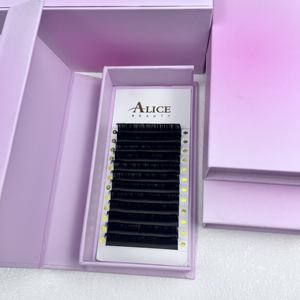 अलसी हस्तनिर्मित कश्मीरी व्यक्तिगत पलक एक्सटेंशन अनुकूलित सीसी कर्ल ट्रे मिश्रित लंबाई वाली लैश एक्सटेंशन आपूर्ति थोक - Product Image 3