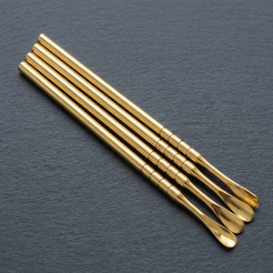 ASAP Repousse-cuticules et cuillère à cuticules ronds en acier inoxydable, à usage unique et réutilisable, pour manucure - Product Image 1