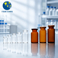 Flacons en verre borosilicate transparent de qualité supérieure pour injection pharmaceutique, capacités de 2 ml à 40 ml, vente en gros directe usine OEM