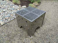 Poêle de chauffage de camping carré personnalisé multi-spécifications foyer barbecue extérieur