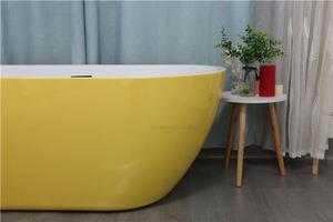 <span class=keywords><strong>Baignoire</strong></span> autoportante moderne en <span class=keywords><strong>acrylique</strong></span> <span class=keywords><strong>de</strong></span> forme ovale <span class=keywords><strong>de</strong></span> 59 pouces avec certification CE pour une <span class=keywords><strong>ou</strong></span> deux personnes, salle <span class=keywords><strong>de</strong></span> bain - Product Image 2