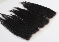Perruque sans colle 2x6 HD Lace Closure Afro Kinky Curly 100% Cheveux Humains Pré-Pluckée Ligne de Cheveux Naturelle pour Femmes Noires Vente en Gros