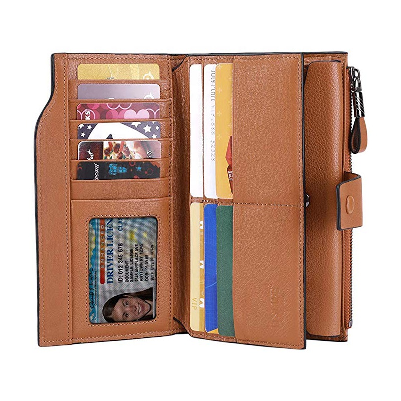Joyfullygo Wallet, Unisex Pebble Leather Wallet, 2025 Genuine