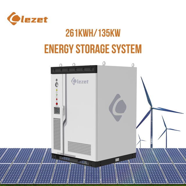 Commercial Energy Storage System 135kW LiFePO4 5 Units 832V Battery Liquid Cooled 10000 Cycles IP67 Hybrid Grid BESS Lezet