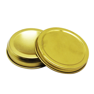 Boîte en fer blanc <span class=keywords><strong>caviar</strong></span> emballée sous vide pour 10g 20g 30g 50g <span class=keywords><strong>100g</strong></span> 125g 250g 500g forme ronde couleur or - Product Image 4