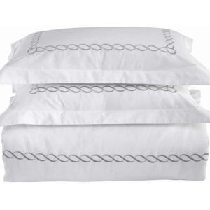 Pabrik disesuaikan grosir tempat tidur Hotel mewah 100% katun <span class=keywords><strong>3</strong></span> garis bordir Hotel Linen Set tempat tidur selimut penutup Set - Product Image 6